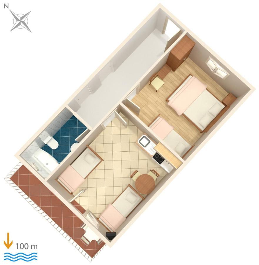 Apartments By The Sea Podaca, Makarska - 6874 Екстериор снимка