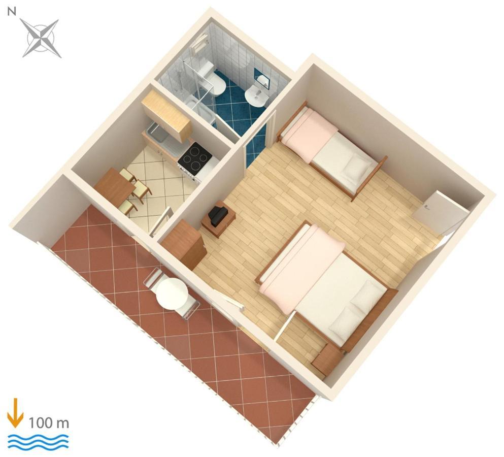 Apartments By The Sea Podaca, Makarska - 6874 Екстериор снимка